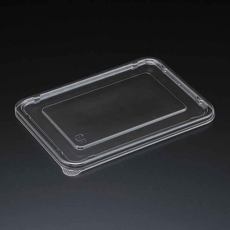 スミ 食品容器 エスコン 蓋 F折300 透明 100個/袋(ご注文単位12袋)【直送品】