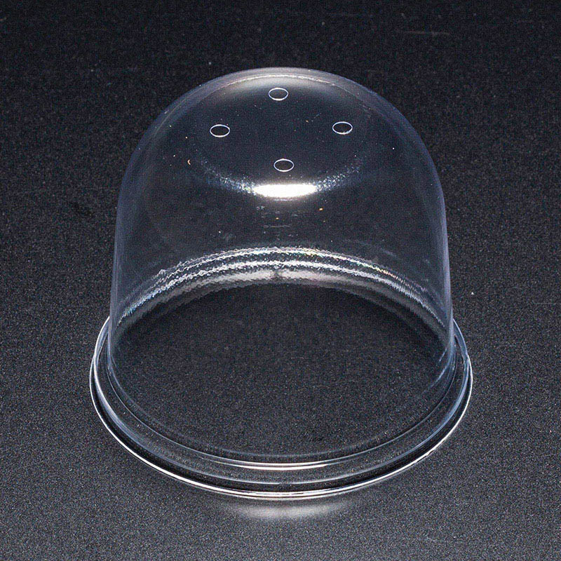 スミ 食品容器 エスコン 蓋 AP_F丸85-4H 透明 100個/袋(ご注文単位9袋)【直送品】