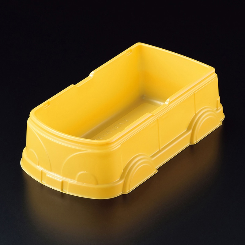 スミ 弁当容器 エスコン ランチワゴン 本体 イエロー 50個/袋（ご注文単位16袋）【直送品】