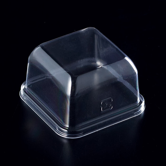 スミ 食品容器 エスコン 蓋 AP＿FN角60 透明 100枚/袋（ご注文単位30袋）【直送品】