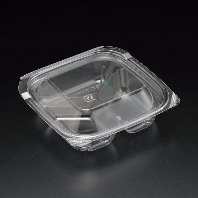 スミ 食品容器 アスコンY 114-3S 透明 100個/袋（ご注文単位10袋）【直送品】