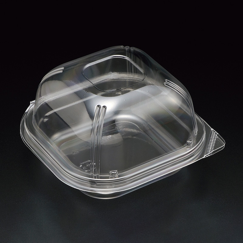 スミ 食品容器 ユニコン LS-角120ドーム 透明 100枚/袋