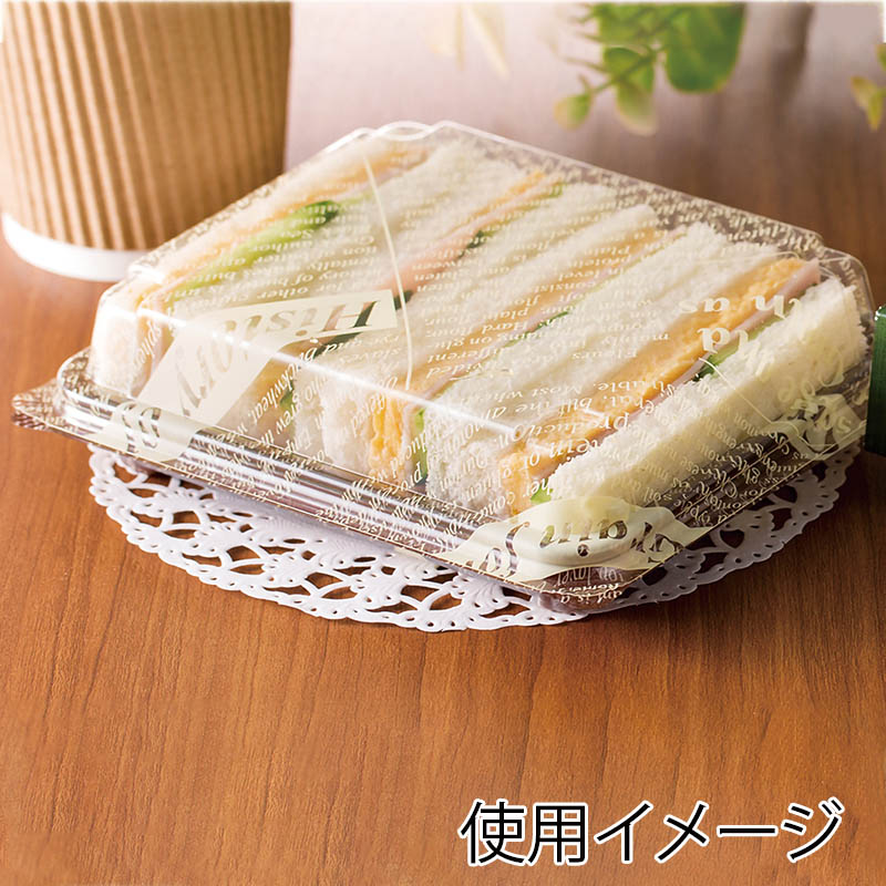 スミ 食品容器 ユニコン LS-82 茶英字 100枚/袋