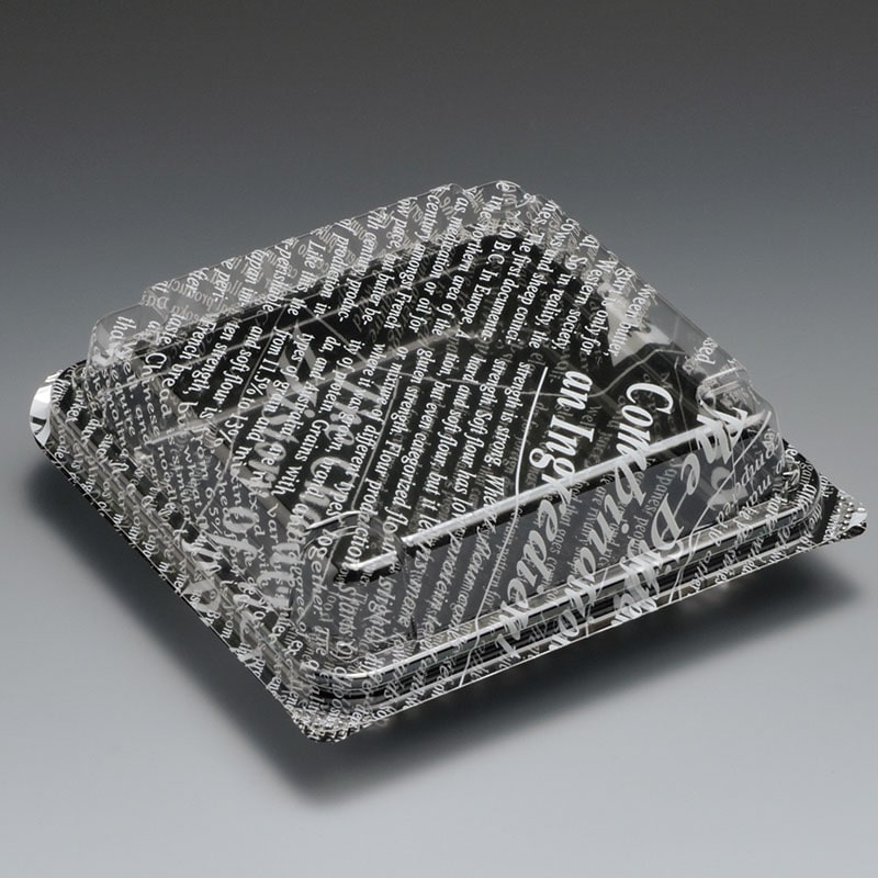 スミ 食品容器　ユニコン LS-84　黒英字 5S84130 100個/袋（ご注文単位10袋）【直送品】