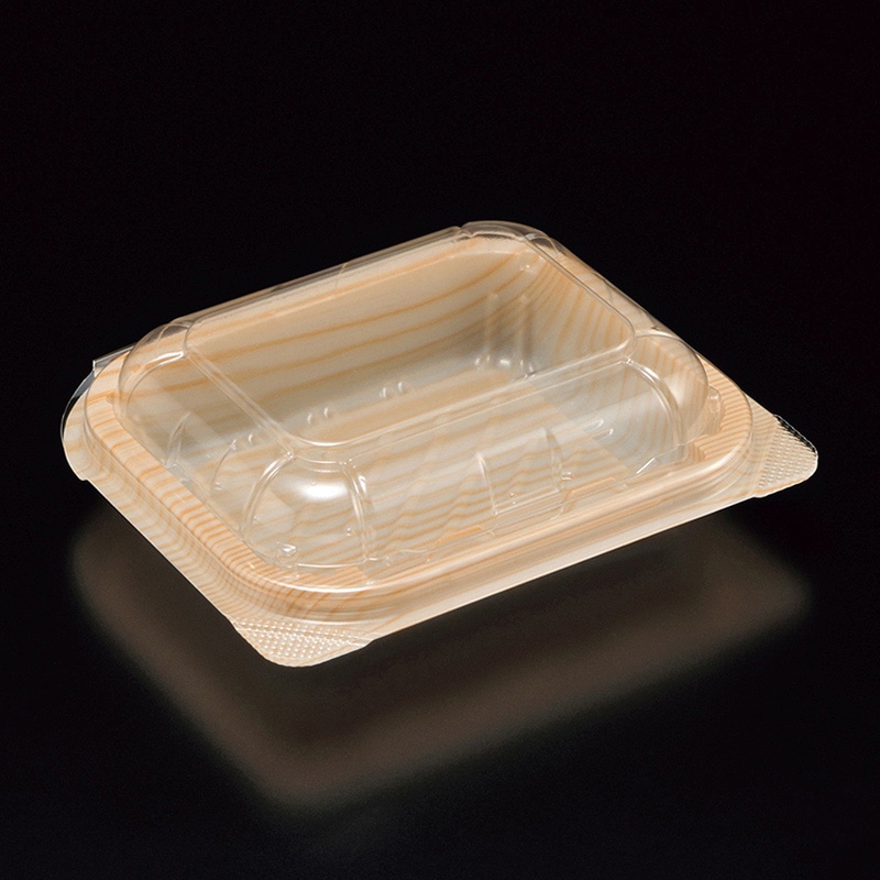 スミ フードパック ユニコン N102 W25 木目柄 100個/袋（ご注文単位12袋）【直送品】