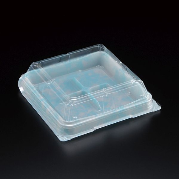 スミ フードパック ユニコン JW-4 石紋 青 50個/袋（ご注文単位16袋）【直送品】