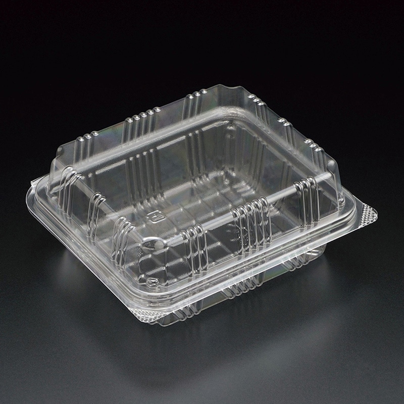 スミ フードパック ユニコン LS-角25（盛） 透明 100個/袋（ご注文単位10袋）【直送品】