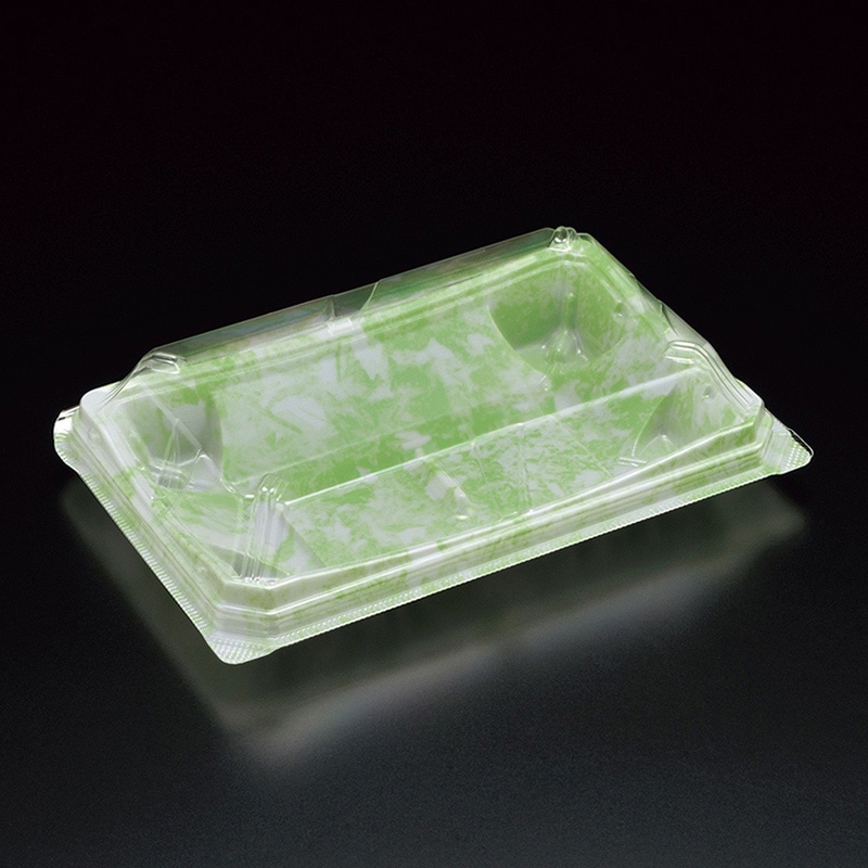 スミ フードパック ユニコン RX-18M 石紋 新緑 50個/袋(ご注文単位12袋)【直送品】