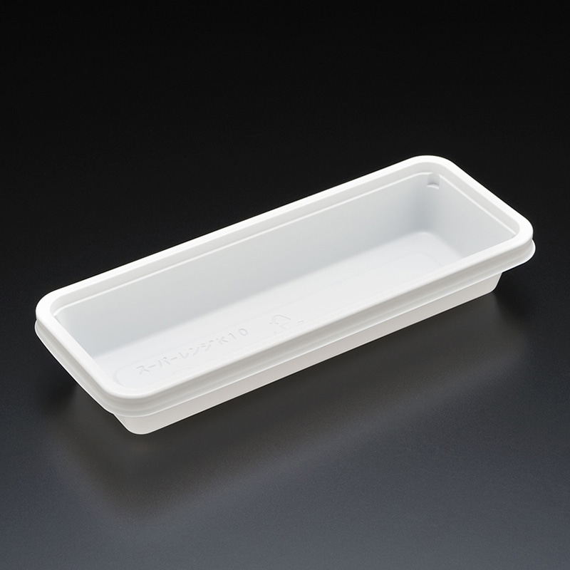 スミ 食品容器 スーパーレンジ 本体 K10 W 100個/袋（ご注文単位15袋）【直送品】