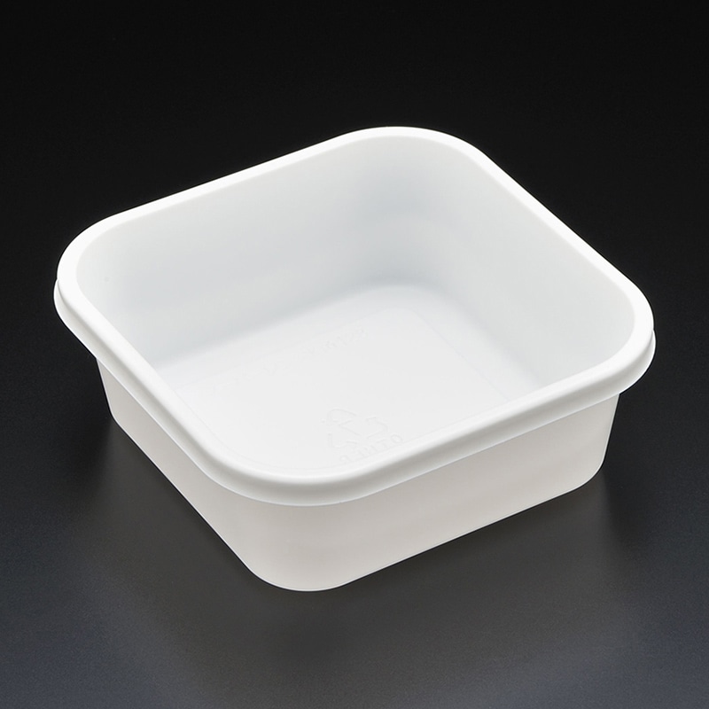 スミ 食品容器 スーパーレンジ 本体 K角128 W 100個/袋(ご注文単位9袋)【直送品】