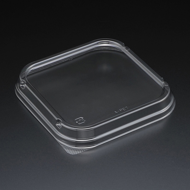 スミ 食品容器 スーパーレンジ 蓋 AP＿FK角128 透明 100個/袋（ご注文単位9袋）【直送品】