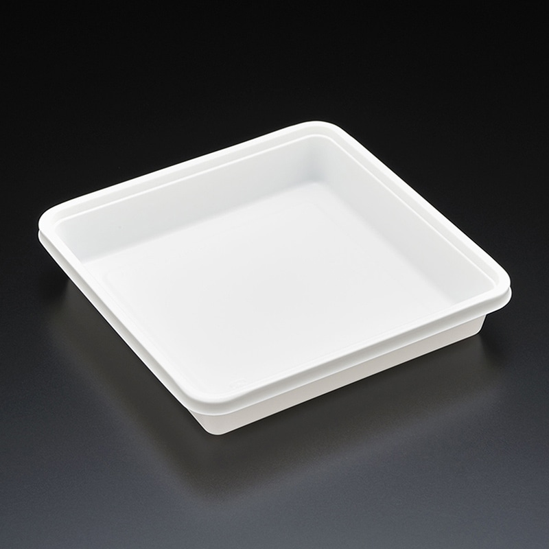 スミ 食品容器 スーパーレンジ 本体 K角260 W 100個/袋(ご注文単位6袋)【直送品】