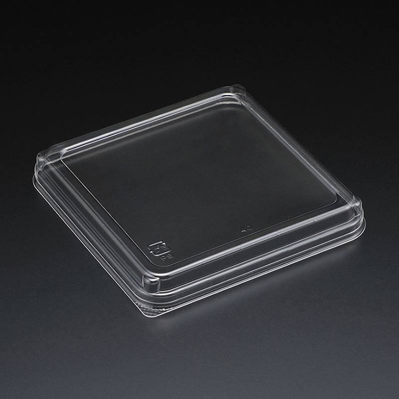 スミ 食品容器 スーパーレンジ 蓋 FK角111 透明 100個/袋（ご注文単位12袋）【直送品】