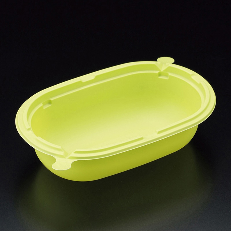 スミ 食品容器 スーパーレンジ 本体 PE-1 ライム 50個/袋（ご注文単位24袋）【直送品】