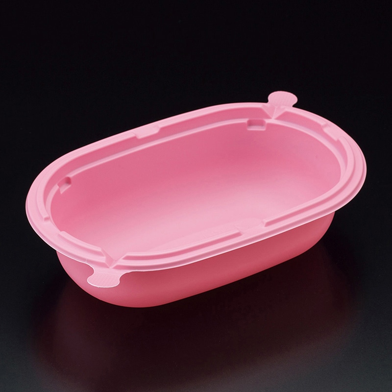 スミ 食品容器 スーパーレンジ 本体 PE-1 チェリー 50個/袋（ご注文単位24袋）【直送品】