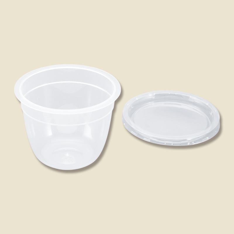 FREEDOM 製菓資材 プリンカップ 130 F0054 蓋付 10個/袋