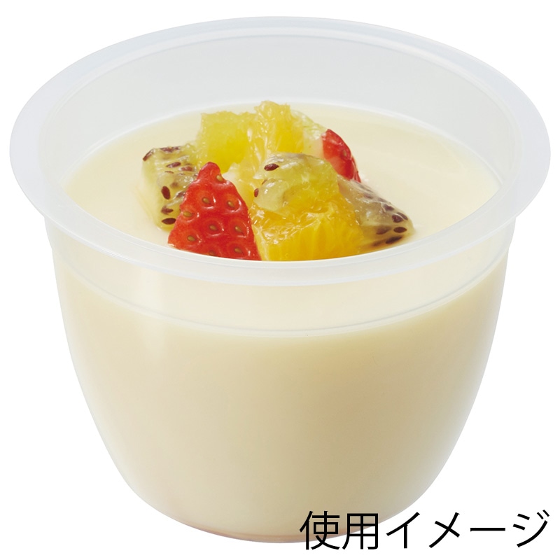 FREEDOM 製菓資材 プリンカップ 115 F0157 蓋付 10個/袋