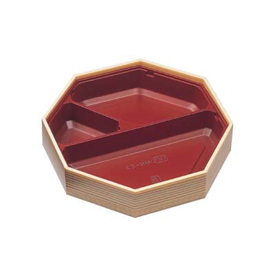 エフピコ 折箱弁当容器 本体 WU-82 ベージュ柾目 15枚/袋(ご注文単位12袋)【直送品】