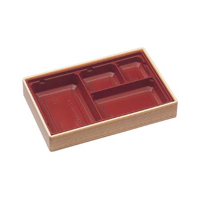 エフピコ 折箱弁当容器 本体 WU-8-2.5 ベージュ柾目 20枚/袋(ご注文単位12袋)【直送品】