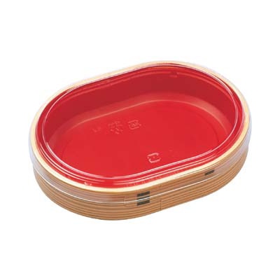 エフピコ 折箱弁当容器 本体蓋付き WU-406S(V) わっぱ 20枚/袋(ご注文単位12袋)【直送品】