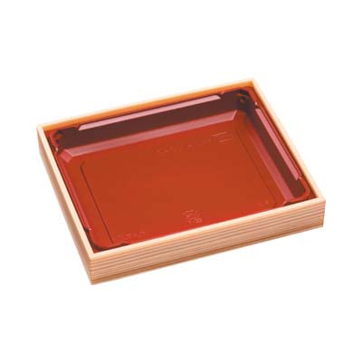 エフピコ 折箱弁当容器 本体 WIC-413-0 ベージュ柾目 20枚/袋(ご注文単位20袋)【直送品】