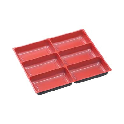 エフピコ 折箱　WPS-角　仕切り 255-220-N1 赤 10枚/袋（ご注文単位9袋）【直送品】