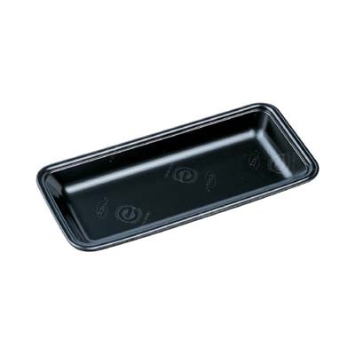 エフピコ 汎用発泡トレー FLB-Y12-25W エコ 黒 100枚/束(ご注文単位15束)【直送品】