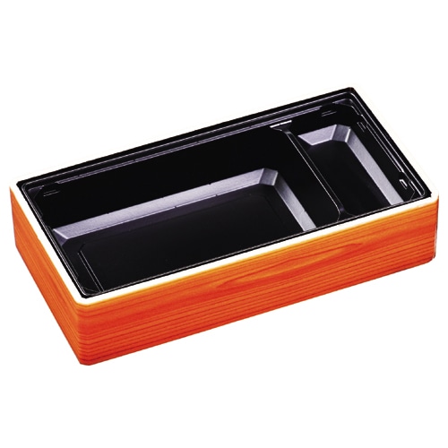 エフピコ 折箱弁当容器 本体 WU-302-44 マホガニー 15枚/袋(ご注文単位18袋)【直送品】