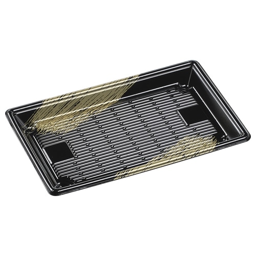 エフピコ 寿司容器 もり 本体 115 黒ふで金 50枚/袋(ご注文単位20袋)【直送品】