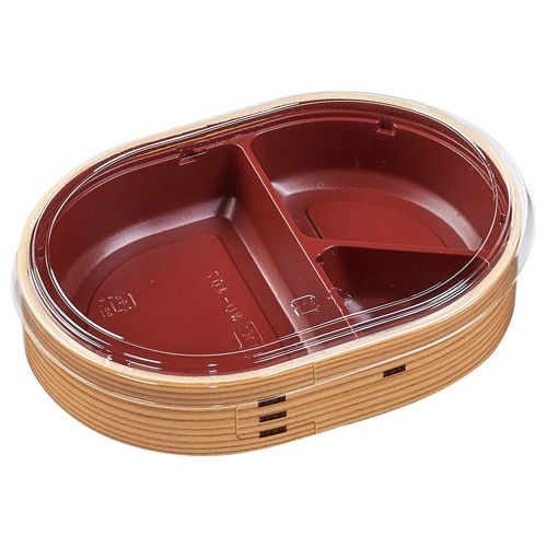 エフピコ 折箱弁当容器 本体蓋付き WU-407(R) わっぱ 15枚/袋(ご注文単位16袋)【直送品】