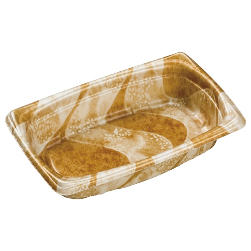 エフピコ 惣菜容器　MFP角デリ　本体 21-13（50） 香川茶W 25枚/袋（ご注文単位30袋）【直送品】