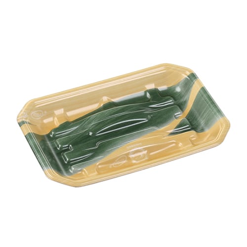 エフピコ 塩干・佃煮トレー 豊漁A 25-17（27） エコ木目葉らん 100枚/袋（ご注文単位10袋）【直送品】