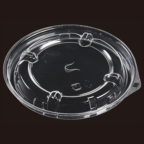 エフピコ カップ容器　丸カップ　内嵌合蓋　V字穴 T-MFP丸カップ145　OPS  50枚/袋（ご注文単位12袋）【直送品】