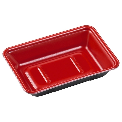 エフピコ 弁当容器 MFP-ランチ 本体 110 赤黒 50枚/袋(ご注文単位18袋)【直送品】