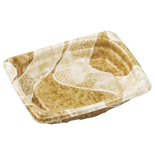 エフピコ 惣菜容器　MFP角デリ　本体 16-13（37） 香川茶W 25枚/袋（ご注文単位40袋）【直送品】