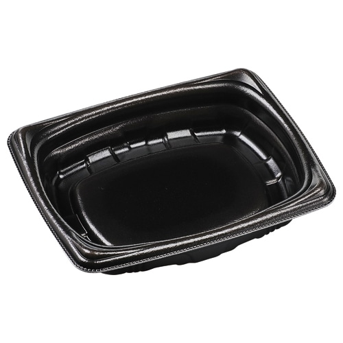 エフピコ 惣菜容器　MFP角デリ　本体 16-13（37） 黒W 25枚/袋（ご注文単位40袋）【直送品】