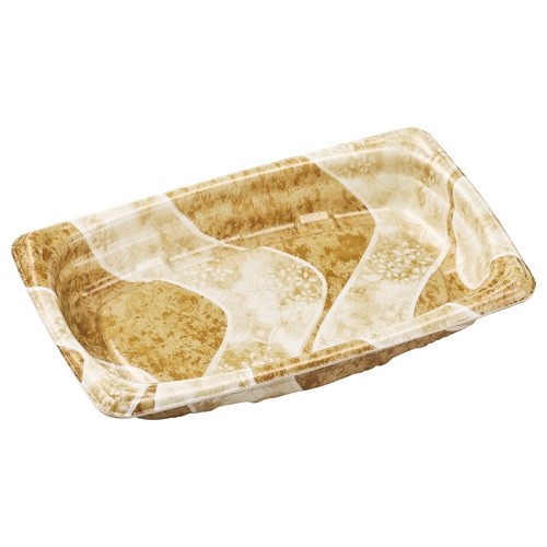 エフピコ 惣菜容器　MFP角デリ　本体 21-13（37） 香川茶W 25枚/袋（ご注文単位30袋）【直送品】