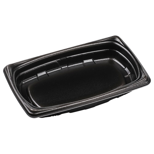 エフピコ 惣菜容器　MFP角デリ　本体 21-13（37） 黒W 25枚/袋（ご注文単位30袋）【直送品】