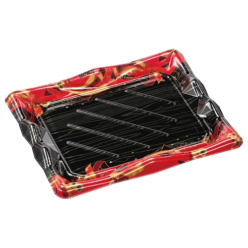 エフピコ 寿司容器　氷河　本体 3-4 舞姫赤 50枚/袋（ご注文単位12袋）【直送品】