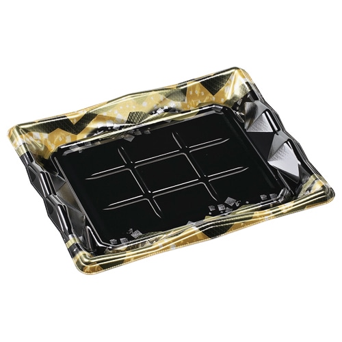 エフピコ 寿司容器　氷河　本体 3-6 かのこ金 50枚/袋（ご注文単位8袋）【直送品】