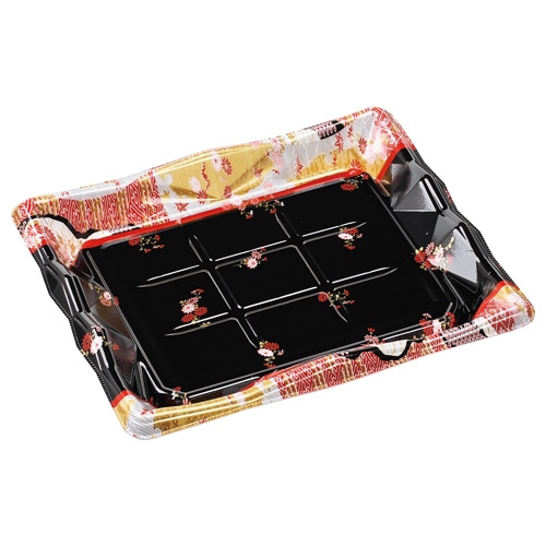 エフピコ 寿司容器　氷河　本体 3-6 花錦 50枚/袋（ご注文単位8袋）【直送品】