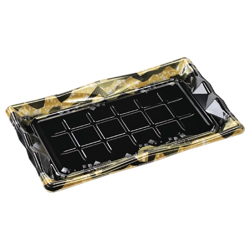 エフピコ 寿司容器　氷河　本体 3-9 かのこ金 10枚/袋（ご注文単位30袋）【直送品】