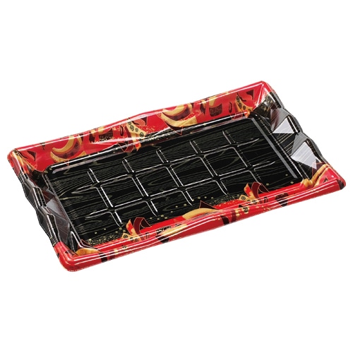 エフピコ 寿司容器　氷河　本体 3-9 舞姫赤 10枚/袋（ご注文単位30袋）【直送品】