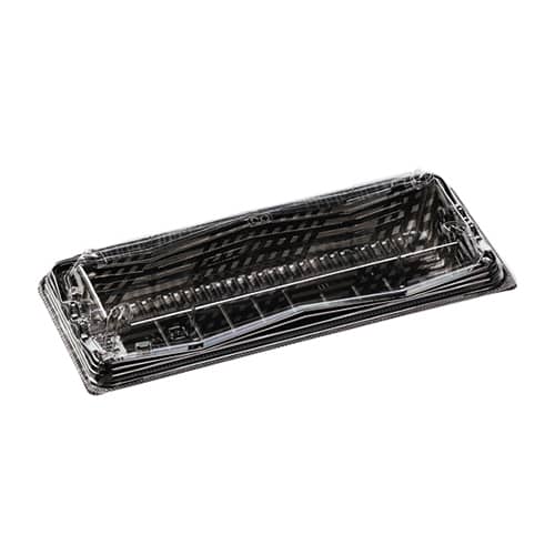 エフピコ 嵌合フードパック SA氷河 24-10 グレイス黒 50枚/袋（ご注文単位16袋）【直送品】
