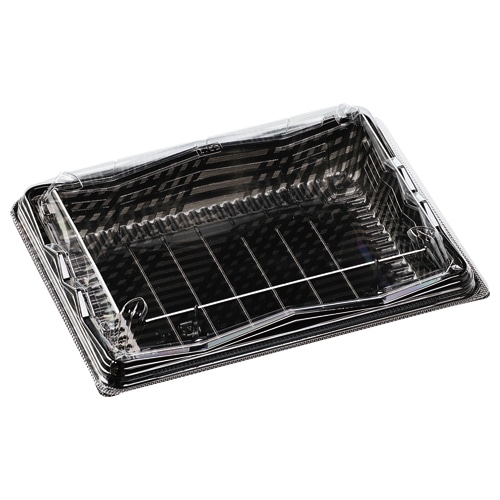 エフピコ フードパック　SA氷河 20-15 グレイス黒 50枚/束（ご注文単位12束）【直送品】