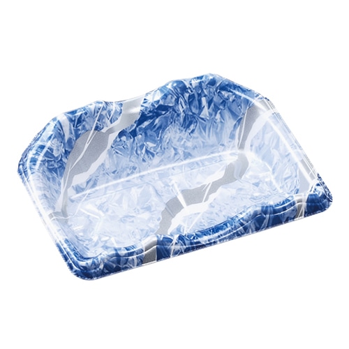 エフピコ 刺身容器　豊山　本体 18-14 銀氷青 50枚/束（ご注文単位30束）【直送品】