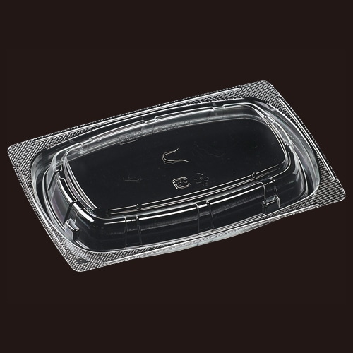 エフピコ 惣菜容器　角デリ　嵌合蓋V字穴 T-MFP角デリ20-13　OPS  50枚/袋（ご注文単位15袋）【直送品】