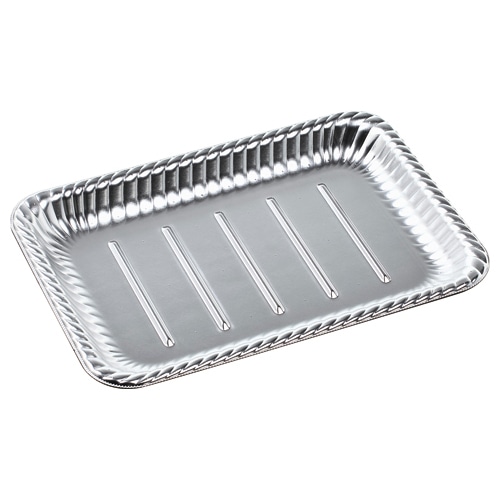 エフピコ オードブル容器 ティアラ角皿 本体 30-21 銀 50枚/袋(ご注文単位8袋)【直送品】