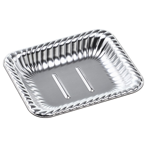 エフピコ オードブル容器　ティアラ角皿　本体 17-14 銀 50枚/袋（ご注文単位20袋）【直送品】