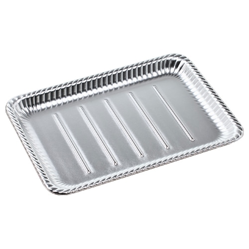 エフピコ オードブル容器　ティアラ角皿　本体 36-26 銀 50枚/袋（ご注文単位4袋）【直送品】